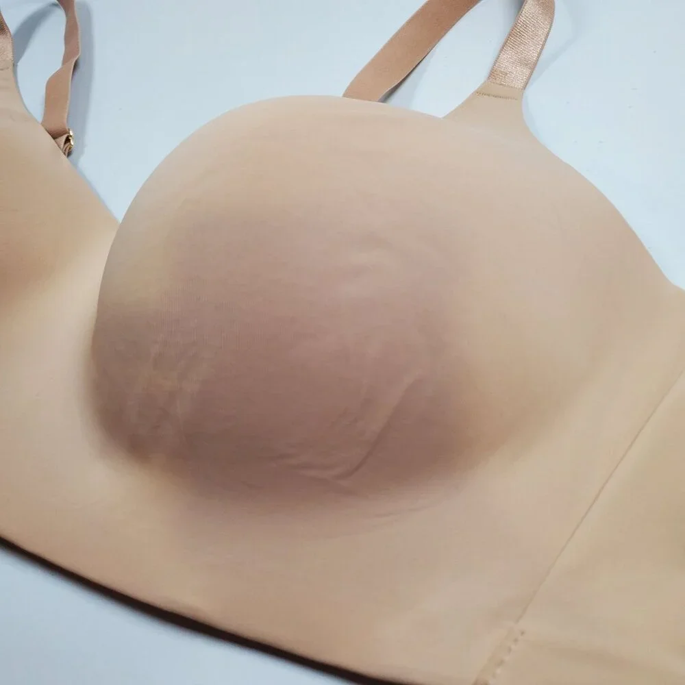 ThirdLove 24/7 CLASSIC Wireless Bra Women Plus Size 3X NWT T Shirt Smooth Taupe - Picture 2 of 11